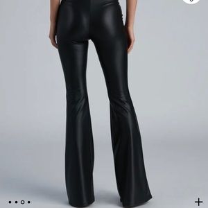 Windsor “Flare For You Faux Leather Pants”